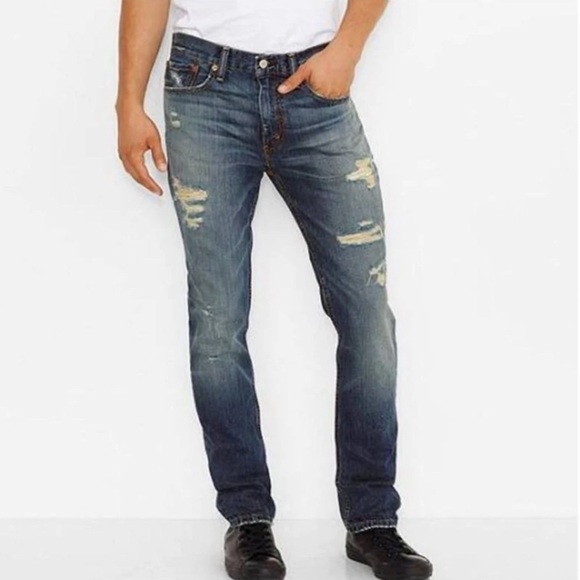 Levi’s 511 Slim Fit Jeans Distressed 34 x 34 Men’s - Picture 4 of 13